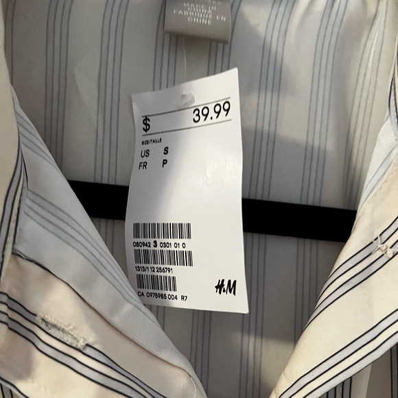 NWT H&M calf length striped dress Size S - Picture 3 of 3